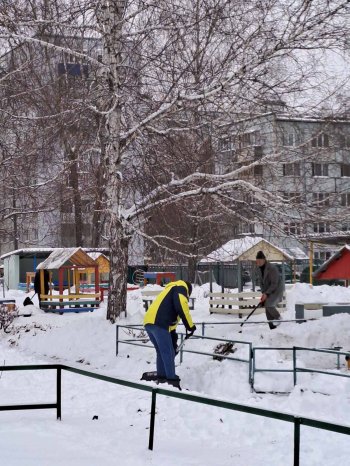 Спасибо за помощь в уборке снега!