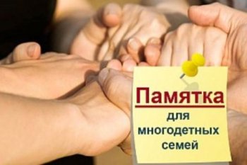 Памятка "Многодетная семья Пензенской области"